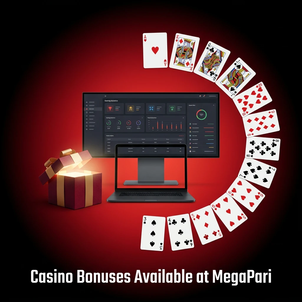 MegaPari casino bonuses including welcome offer, cashback, reload bonus and free spins for Indian players