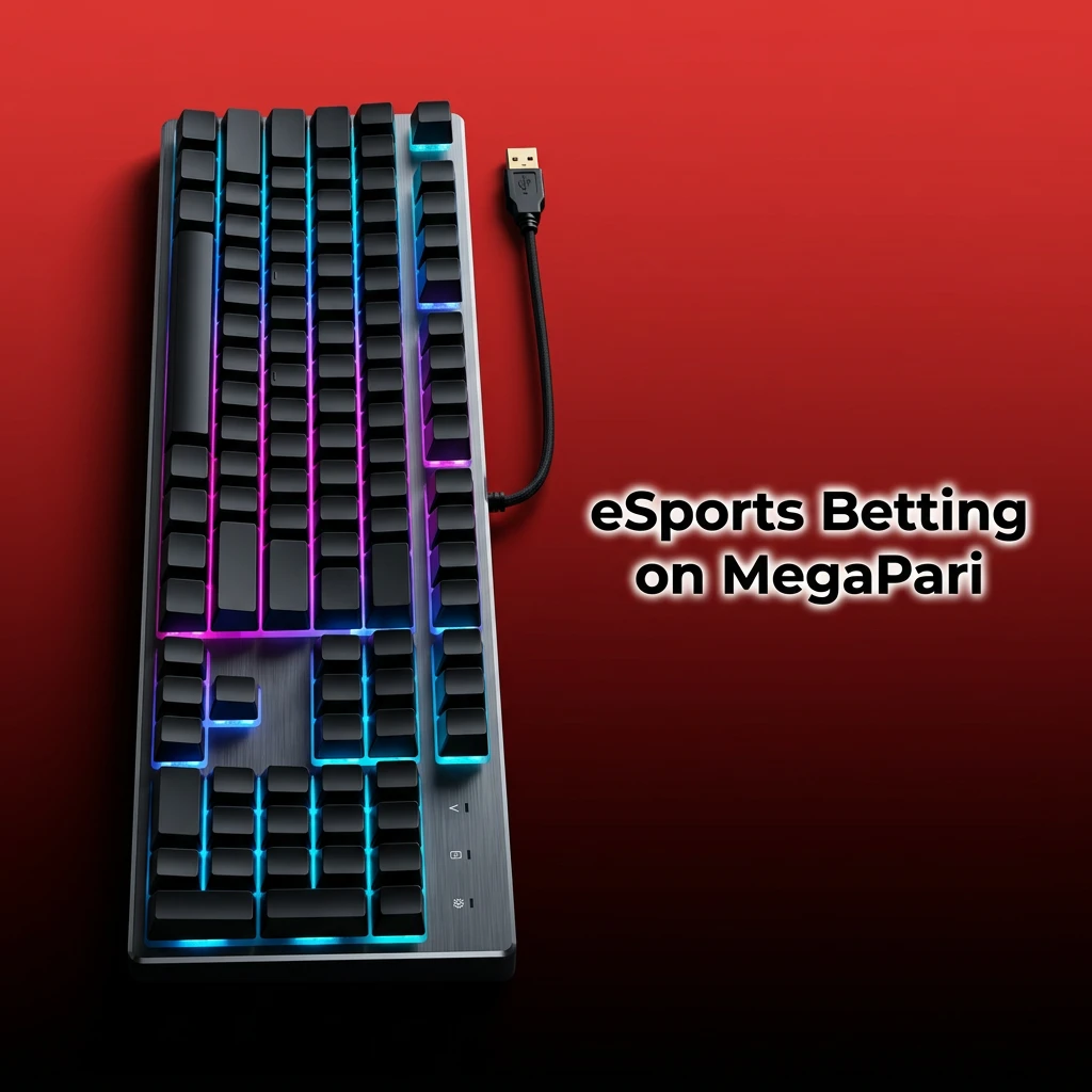 MegaPari eSports betting section covering Dota 2, CS2, League of Legends and StarCraft 2 tournaments