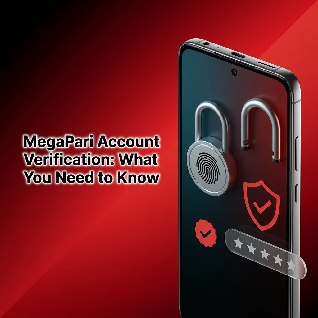MegaPari account verification steps showing ID, address, and payment method documents required for Indian players to withdraw funds