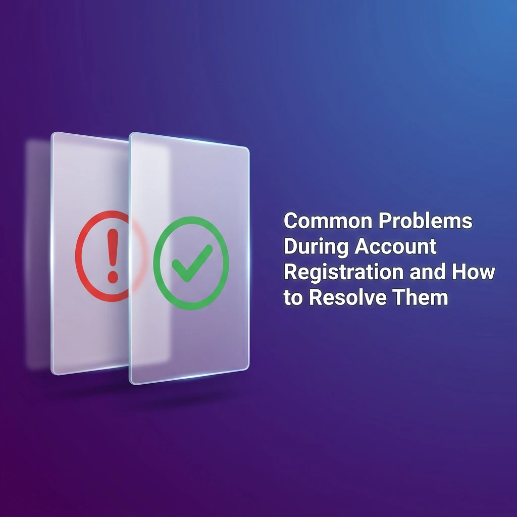 Common account registration problems and solutions including verification code, form submission, and document upload issues