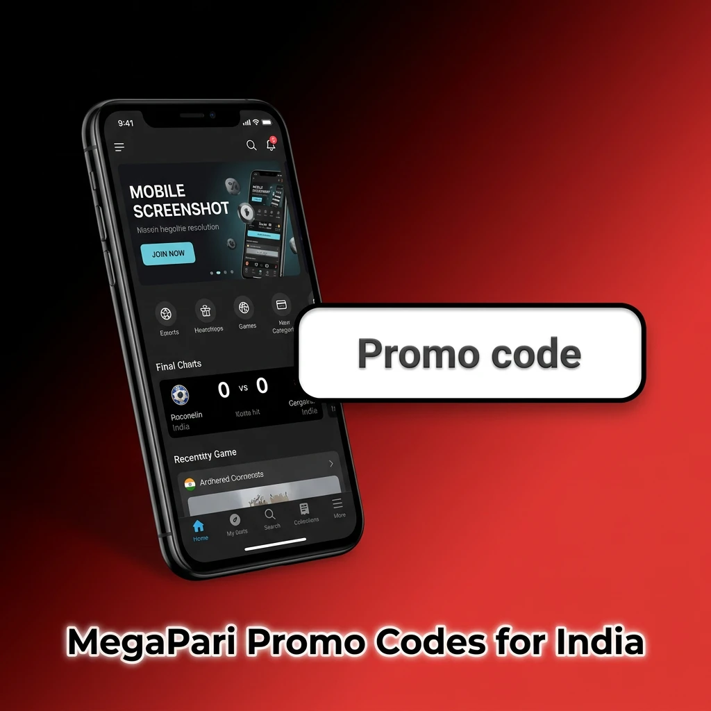 MegaPari promo codes for India – enter MEGAVIP or MEGASPORT during registration to unlock exclusive bonuses