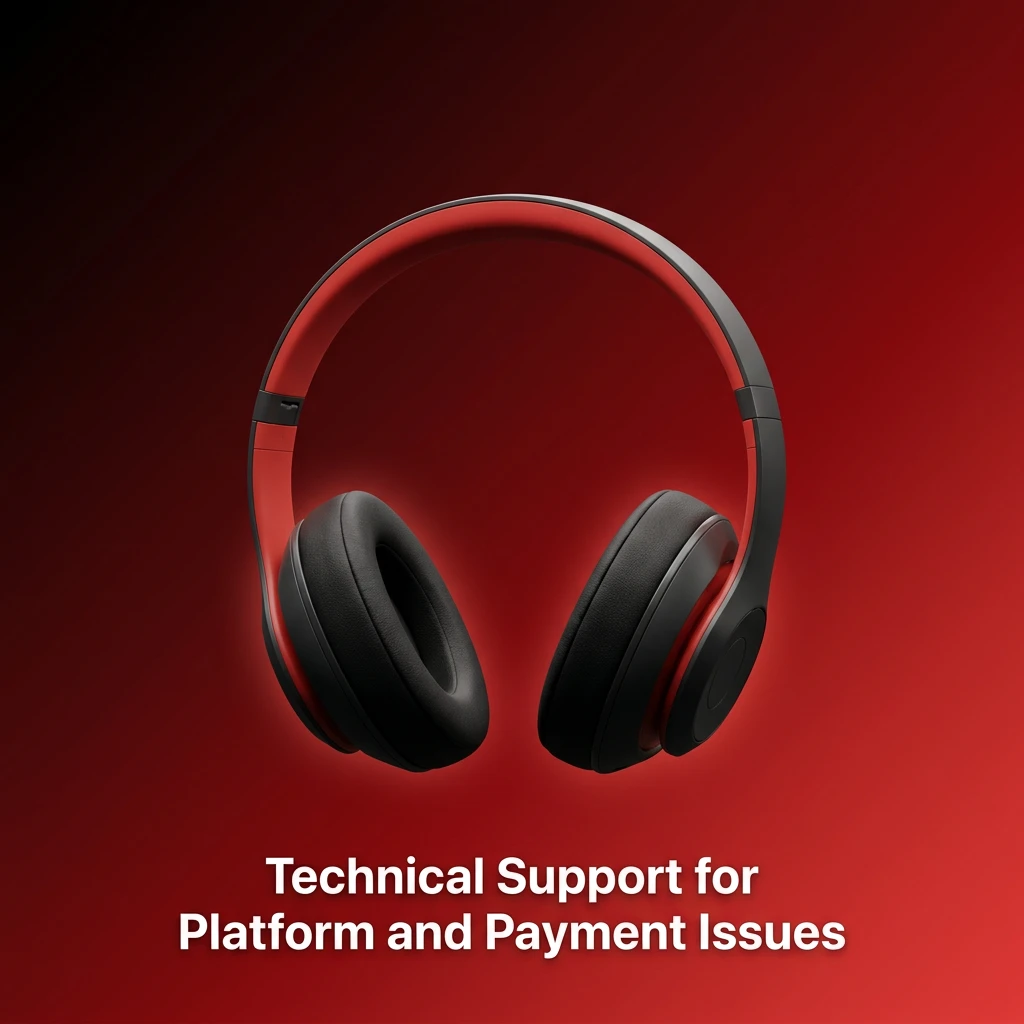 Technical support team resolving platform errors, payment failures, and account access issues on desktop and mobile devices