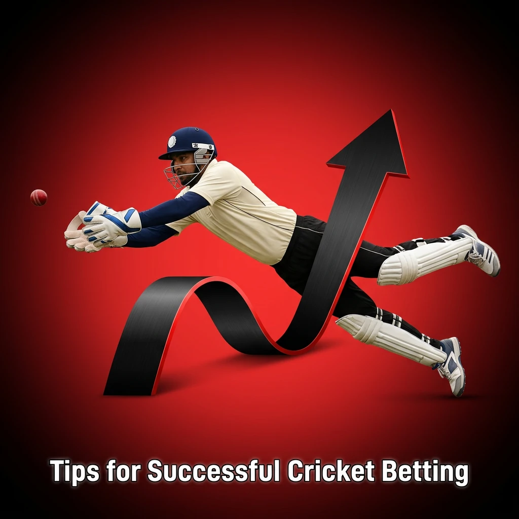 Cricket betting tips including team form analysis, pitch conditions, bankroll management, and using MegaPari live odds tools