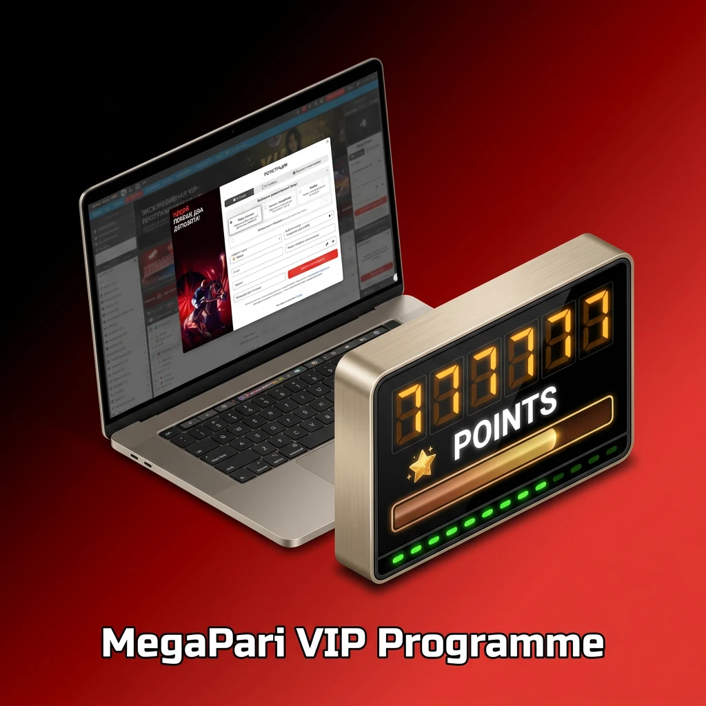 MegaPari VIP loyalty programme tiers offering cashback, bonuses, higher withdrawal limits and exclusive tournaments for consistent players