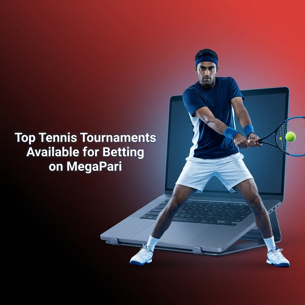 Top tennis tournaments for betting on MegaPari including Grand Slams, ATP Masters 1000, WTA Tour, and Davis Cup events