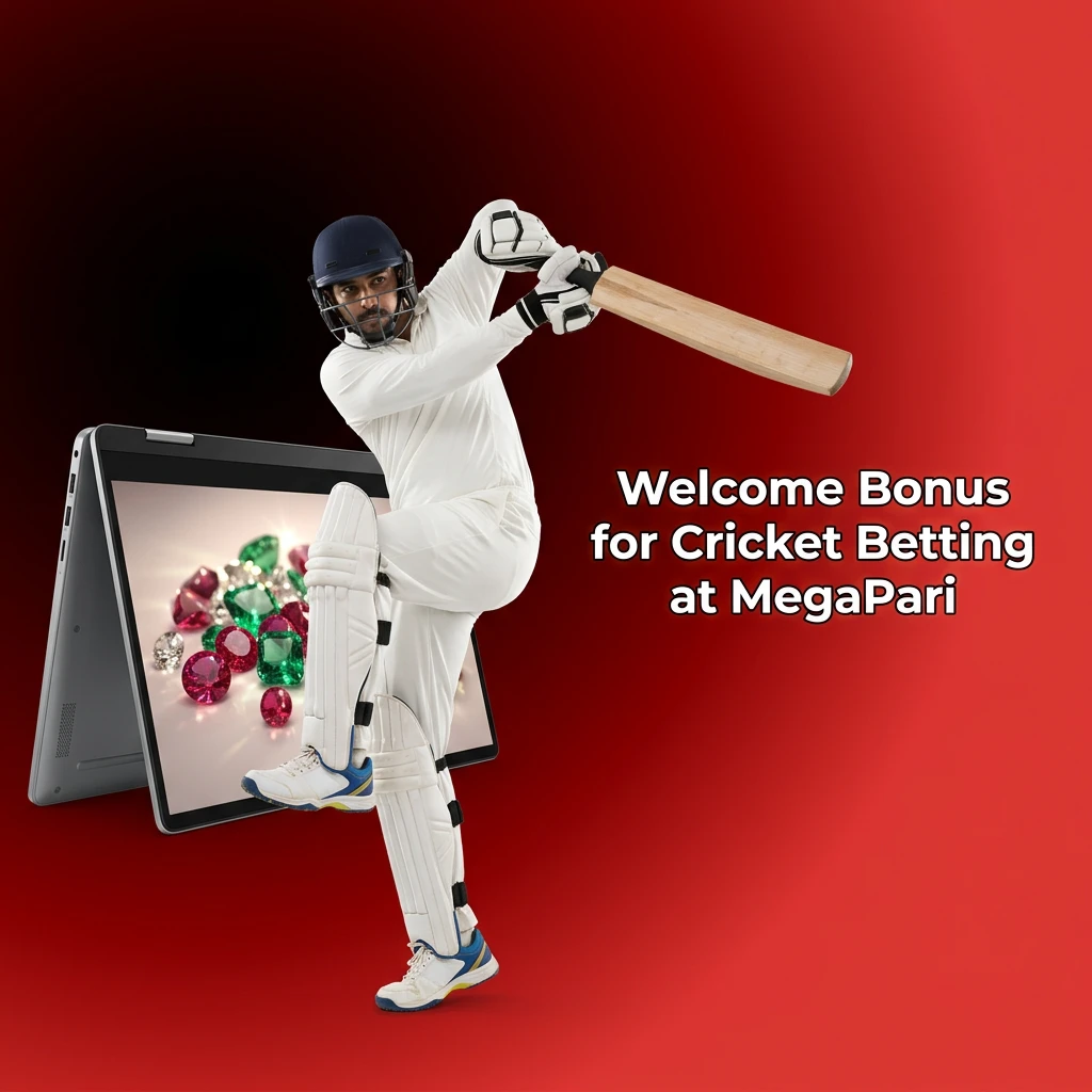 MegaPari 100% welcome bonus up to INR 40,000 for cricket betting on IPL, T20 World Cup and Test matches